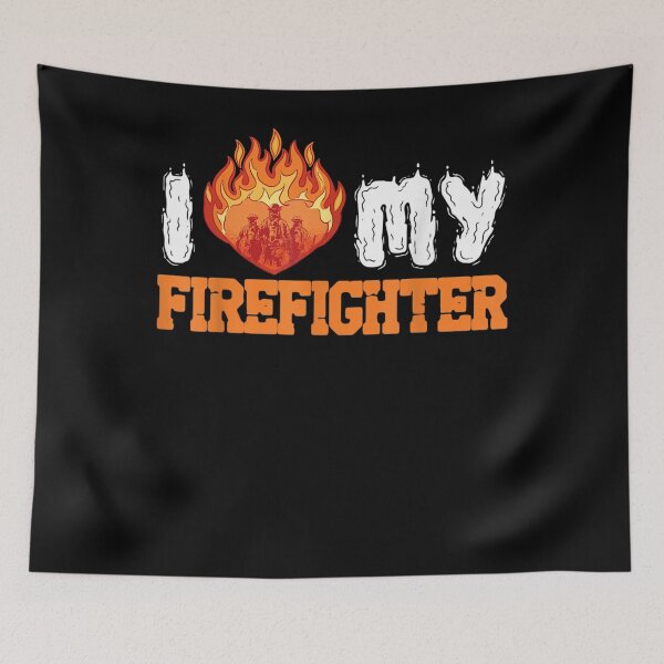 Item preview, I Love My Firefighter Helmet Fireman Fire Hydrant Firemen designed and sold by TheBloom98.