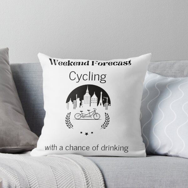 Item preview, Weekend Forecast Cycling With A Chance Of Drinking, Swim Bike And Run With A Chance Of Drinking designed and sold by piskwi.