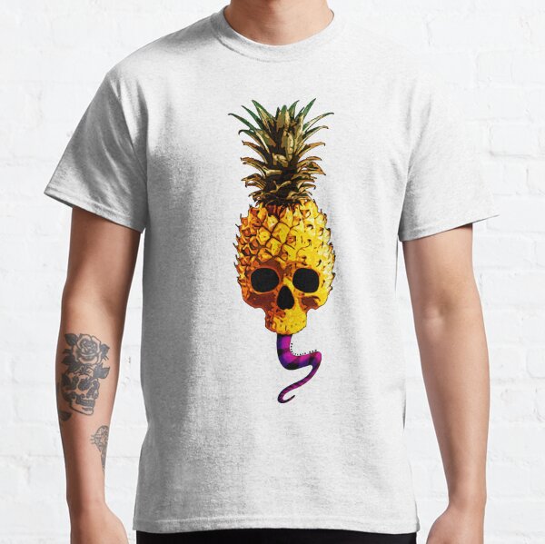 Skull Pineapple - Grunge Fruit Skull Classic T-Shirt