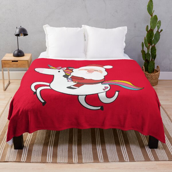 Item preview, Unicorn Riding Santa designed and sold by pintsandquarts.