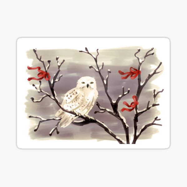 Snow Owl Sticker
