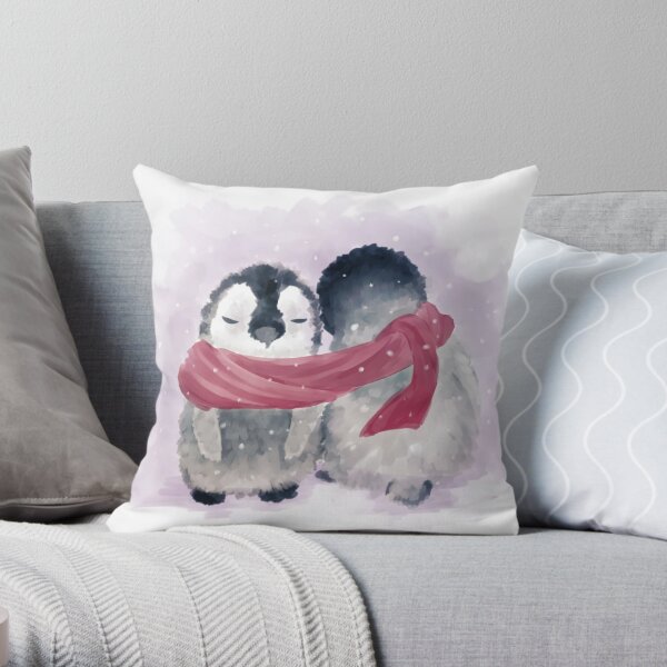 Penguin Cuddle Throw Pillow