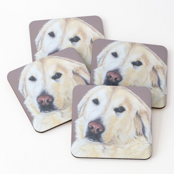 Item preview, Golden retreiver portrait designed and sold by Isabelle Audoin.