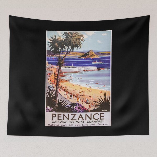 Item preview, retro classic Penzance poster designed and sold by CorasPosters.