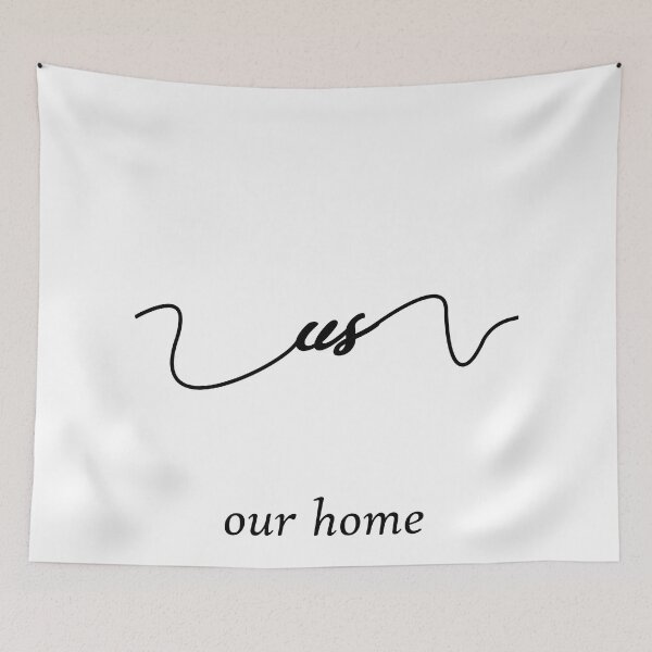 Item preview, Us Our Home Quote Art Design Inspirational Motiva designed and sold by vividpixelusa.
