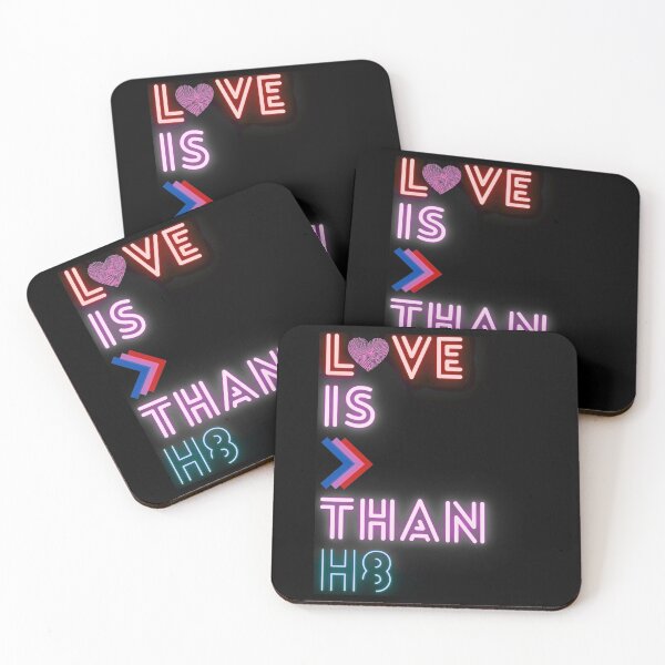 Item preview, LOVE IS GREATER THAN HATE (H8) Design designed and sold by LevelUpMerch.