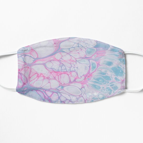 Pink and purple watercolor Flat Mask