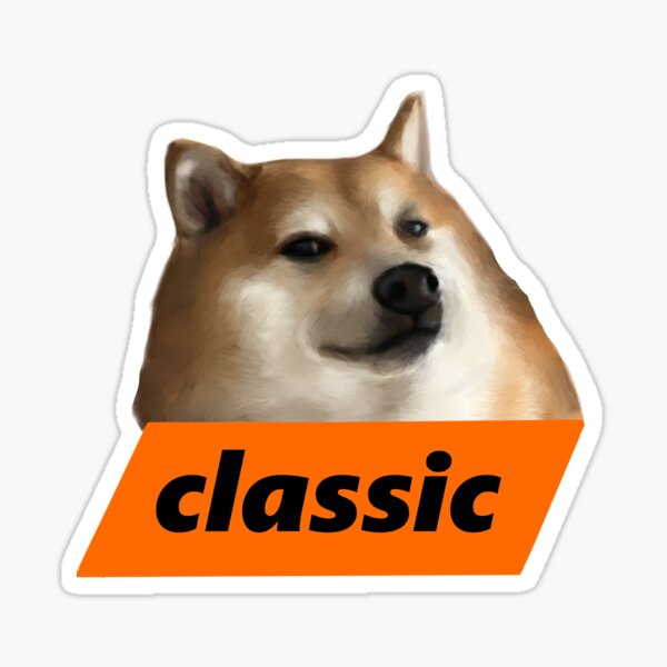 "Classic Doge Meme" Sticker for Sale by TeodoraM | Redbubble