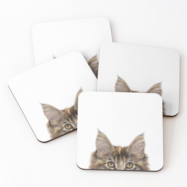 Item preview, Espía gatito maine coon designed and sold by KittySwag.