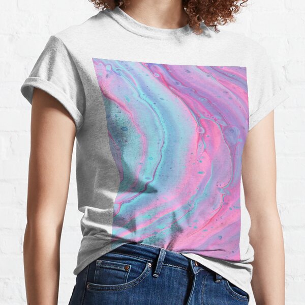 Aesthetic colorful marble Classic T-Shirt