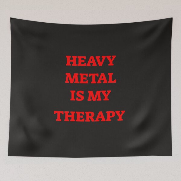 Item preview, Heavy Metal is my Therapy designed and sold by QuotesDogma.