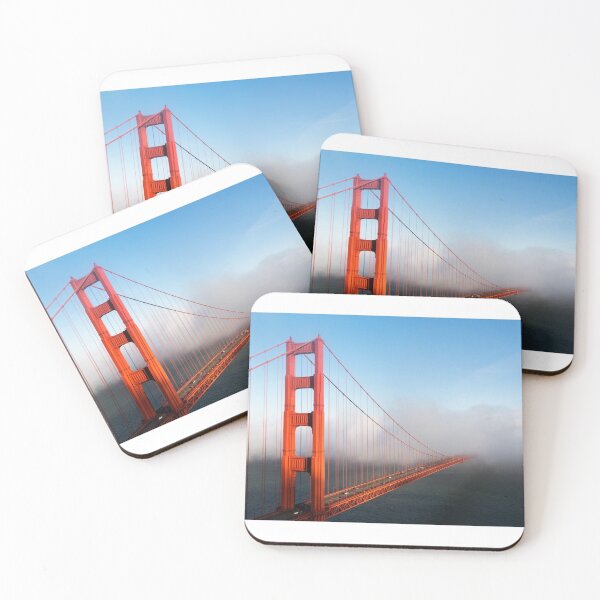 Item preview, Fog across the Golden Gate Bridge California designed and sold by Happiness Creators.