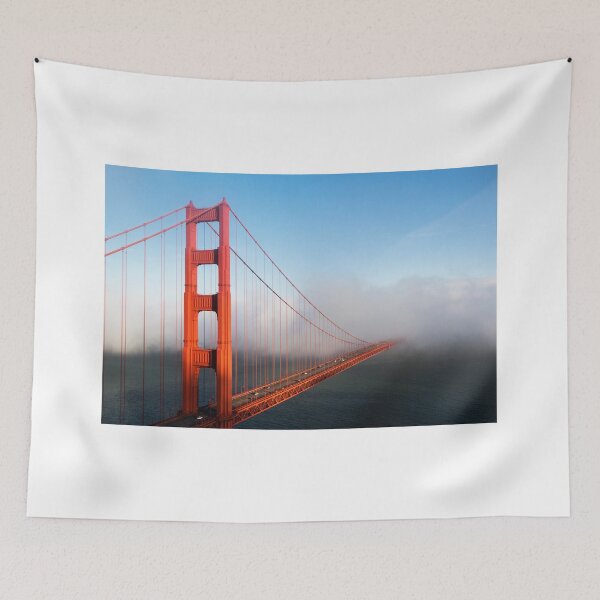 Item preview, Fog across the Golden Gate Bridge California designed and sold by Happiness Creators.