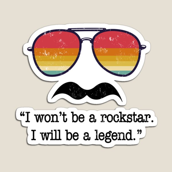 Item preview, I Won't Be A RockStar I Will Be A Legend Freedie designed and sold by AdamsShop.