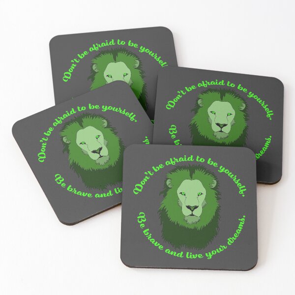 Item preview, Brave Lion - Green designed and sold by KiannasMind.