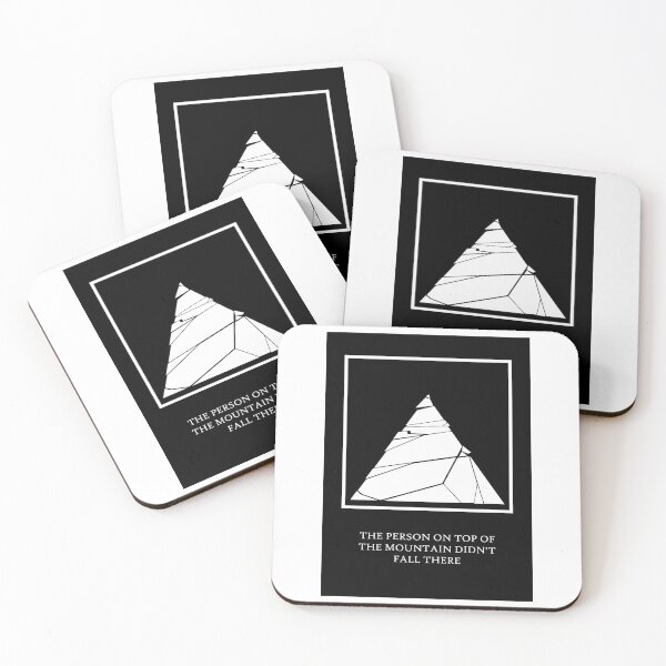Item preview, The Person On Top Of The Mountain Quote Art Desig designed and sold by vividpixelusa.