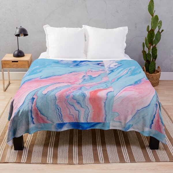Item preview, Aesthetic blue and pink marble designed and sold by Budoorsaeedoo.