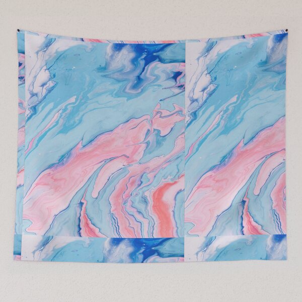 Item preview, Aesthetic blue and pink  marble  designed and sold by Budoorsaeedoo.