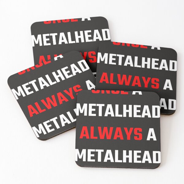 Aperçu de l'œuvre Une fois un Metalhead toujours un Metalhead créée et vendue par QuotesDogma.