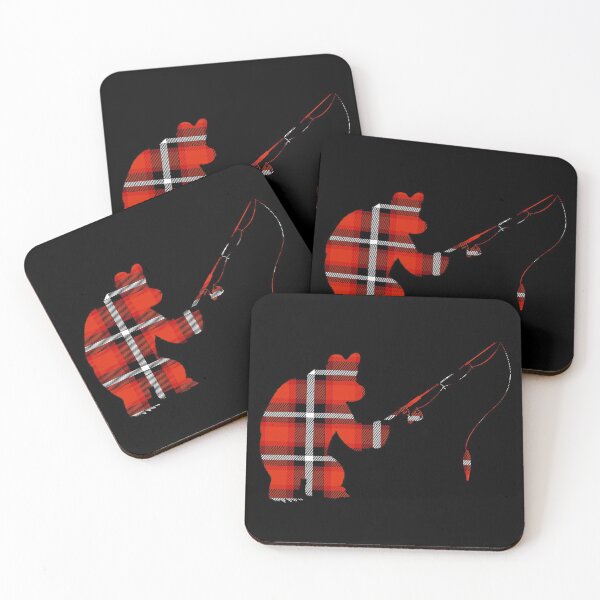 Item preview, Plaid Buffalo with fishing bear designed and sold by Space Art.