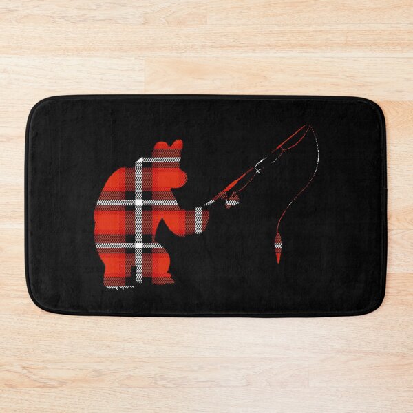 Item preview, Plaid Buffalo with fishing bear designed and sold by Space Art.