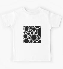 Schwarze Kreise Kinder T-Shirt