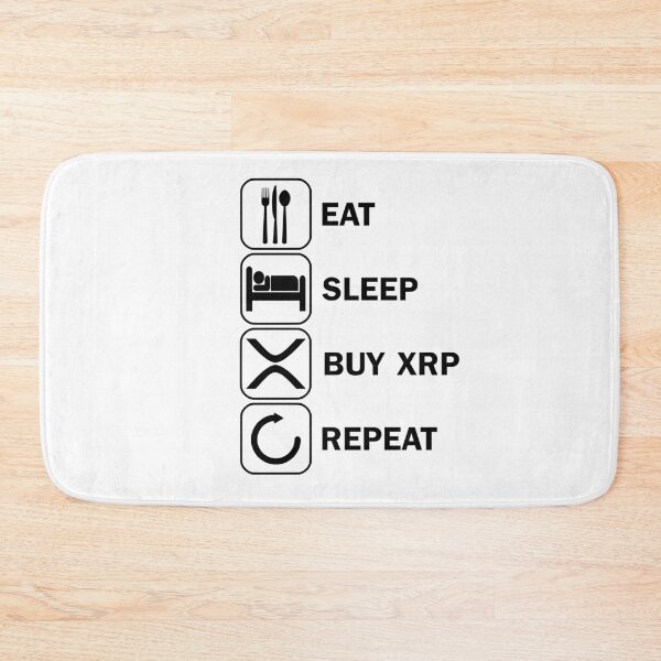 Artikelvorschau, eat sleep buy xrp Ripple HODL Krypto Crypto entworfen und verkauft von DerNerd.