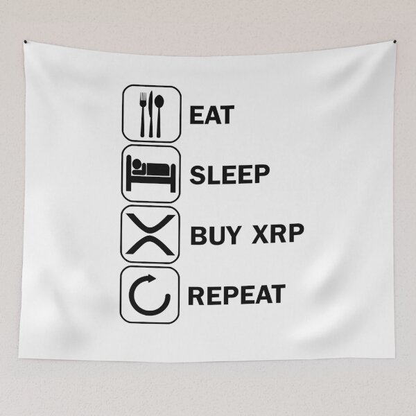 Item preview, eat sleep buy xrp Ripple HODL Krypto Crypto designed and sold by DerNerd.