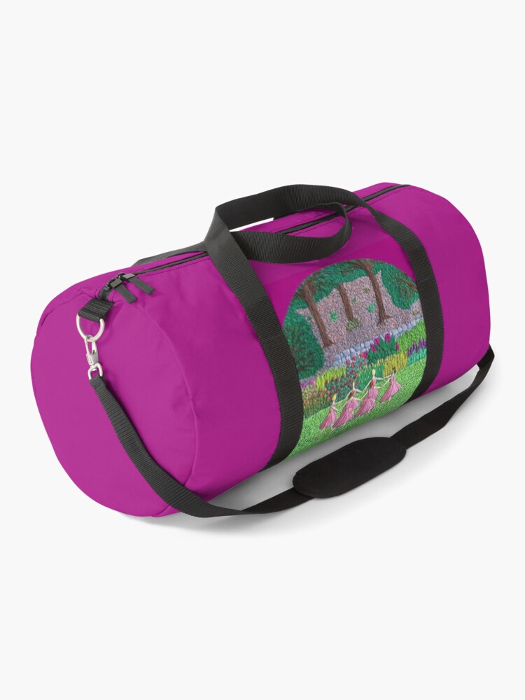 Thumbnail 1 of 3, Duffle Bag, Ballerinas in the Garden designed and sold by SewingSongbird.