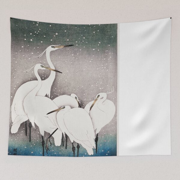Item preview, Egrets - Japanese Illustration designed and sold by SFTStudio.