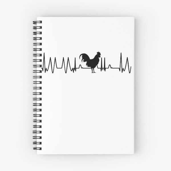 Item preview, Chicken heart rate pulse heartbeat chickens motif designed and sold by DerNerd.