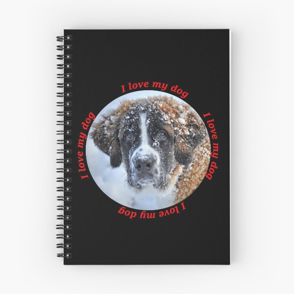 Item preview, I love my dog - Saint Bernard head designed and sold by ChristmasIdeas.