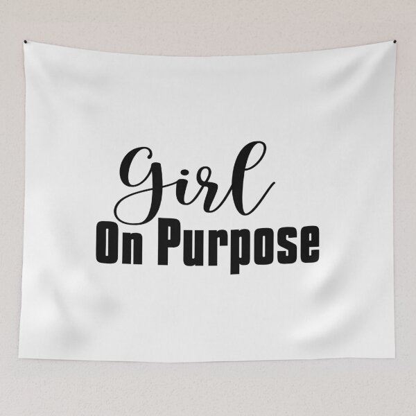 Item preview, Girl On Purpose, Women Motivational Quotes designed and sold by OnPurposeMarket.