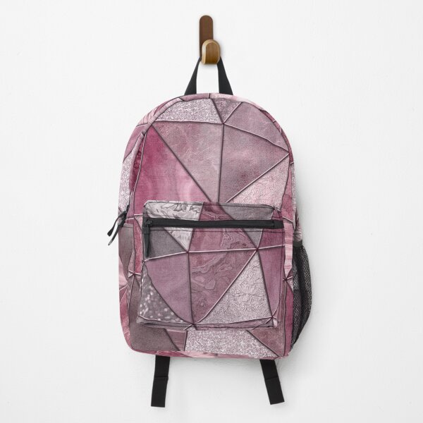 Item preview, Pink Red Glamour Marble Shiny Stained Glass Design designed and sold by artsandsoul.