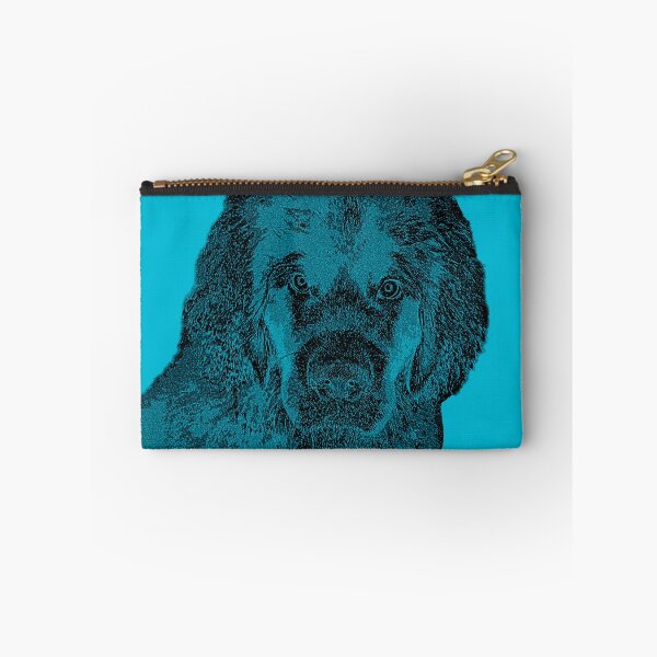 Item preview, Newfoundland Dog Face Blue designed and sold by Moonyflower.