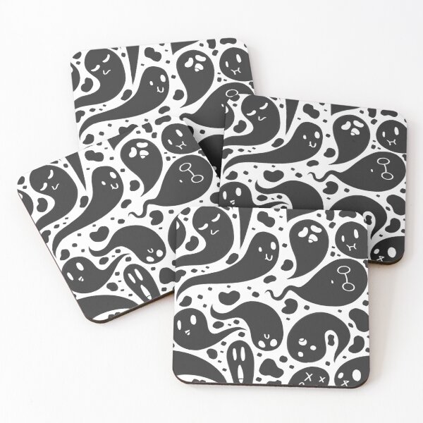 Item preview, Slippy Ghosts (Black on White) designed and sold by Connor Lannes.