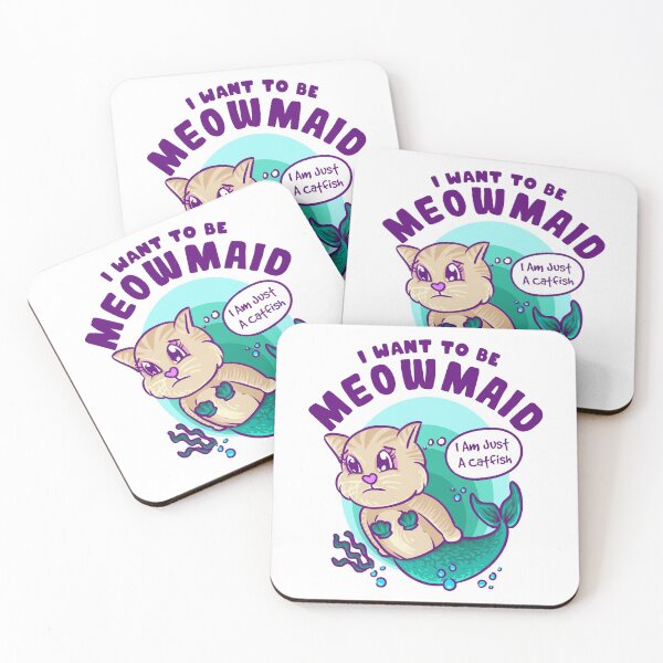 Item preview, Catfish Want To Be Meowmaid designed and sold by miftake.