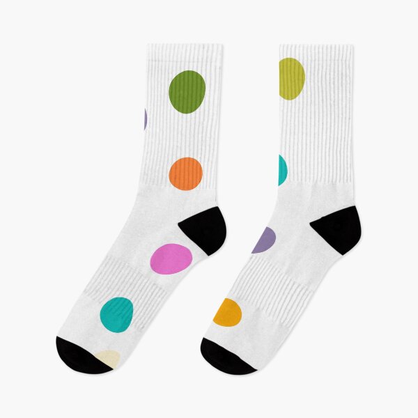 Item preview, Puntos de colores grandes en blanco designed and sold by pipeswitz.