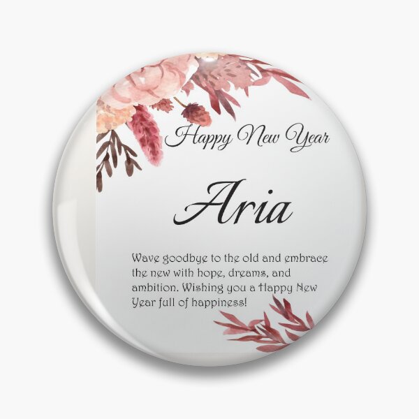 Item preview, Happy New Year Aria. Personalized gift designed and sold by amrmab.