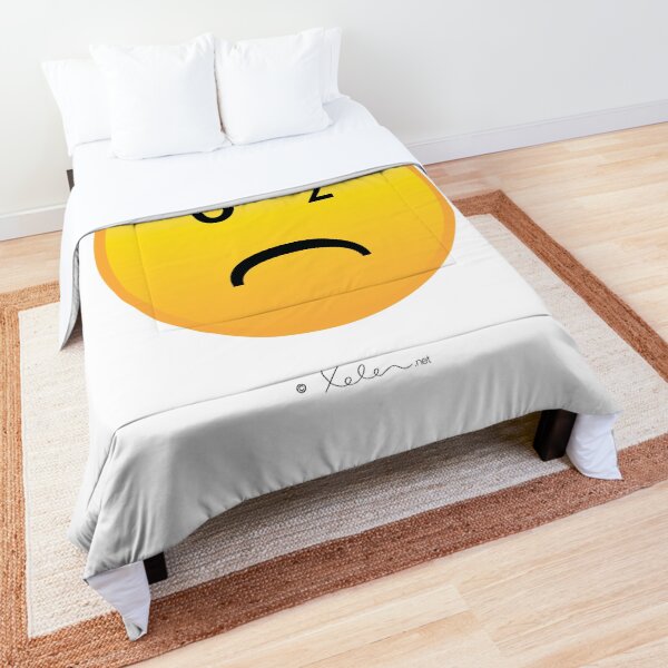 CO2- Smiley, Helen Berchtold Tagesdecke