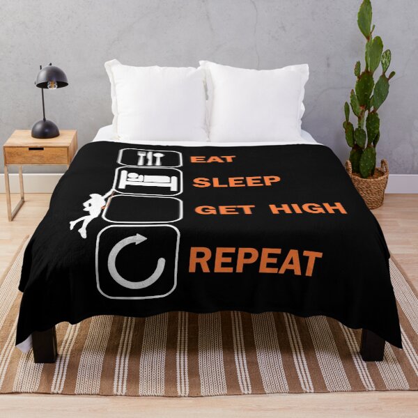 Item preview, Eat Sleep Get High Climbing Bouldering Climbers designed and sold by DerNerd.