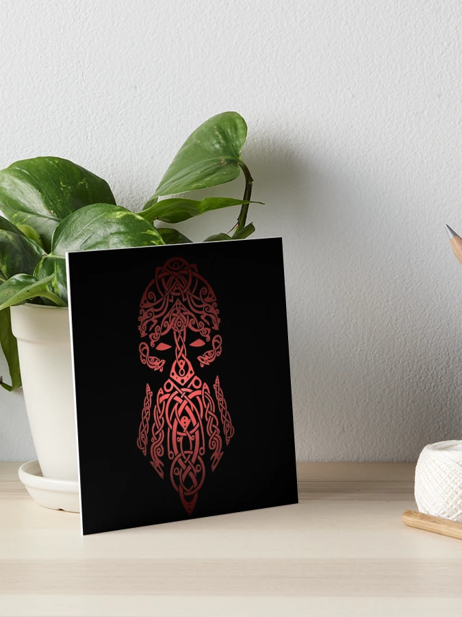 Tyr, Norse God of War, Law and Justice - Red and Black Sticker for Sale  by MythicComicsArt