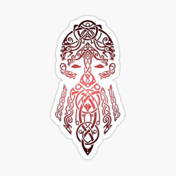 Tyr, Norse God of War, Law and Justice - White Sticker for Sale