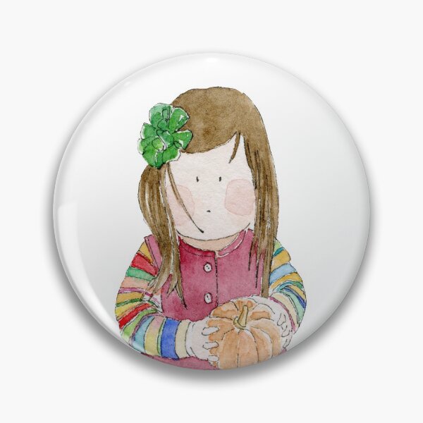 Item preview, Lise, little girl watercolor portrait by Alis designed and sold by alisonsadler.