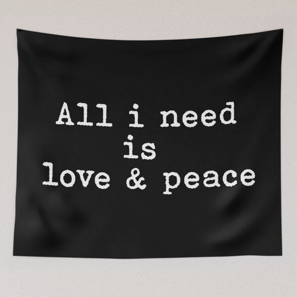 Item preview, All I need is love and peace. designed and sold by Mandala & More.