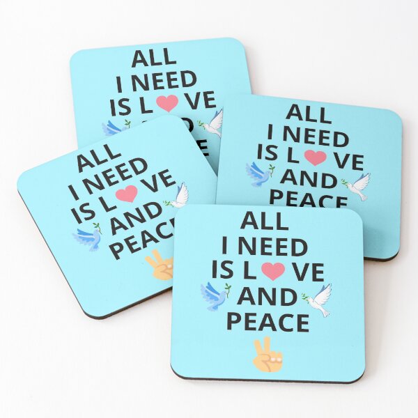 Item preview, All I need is love and peace  designed and sold by Cafecreative.