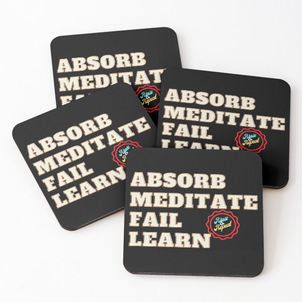 Item preview, Absorb, Meditate, Fail, Learn. Rinse and Repeat. designed and sold by JockArts.