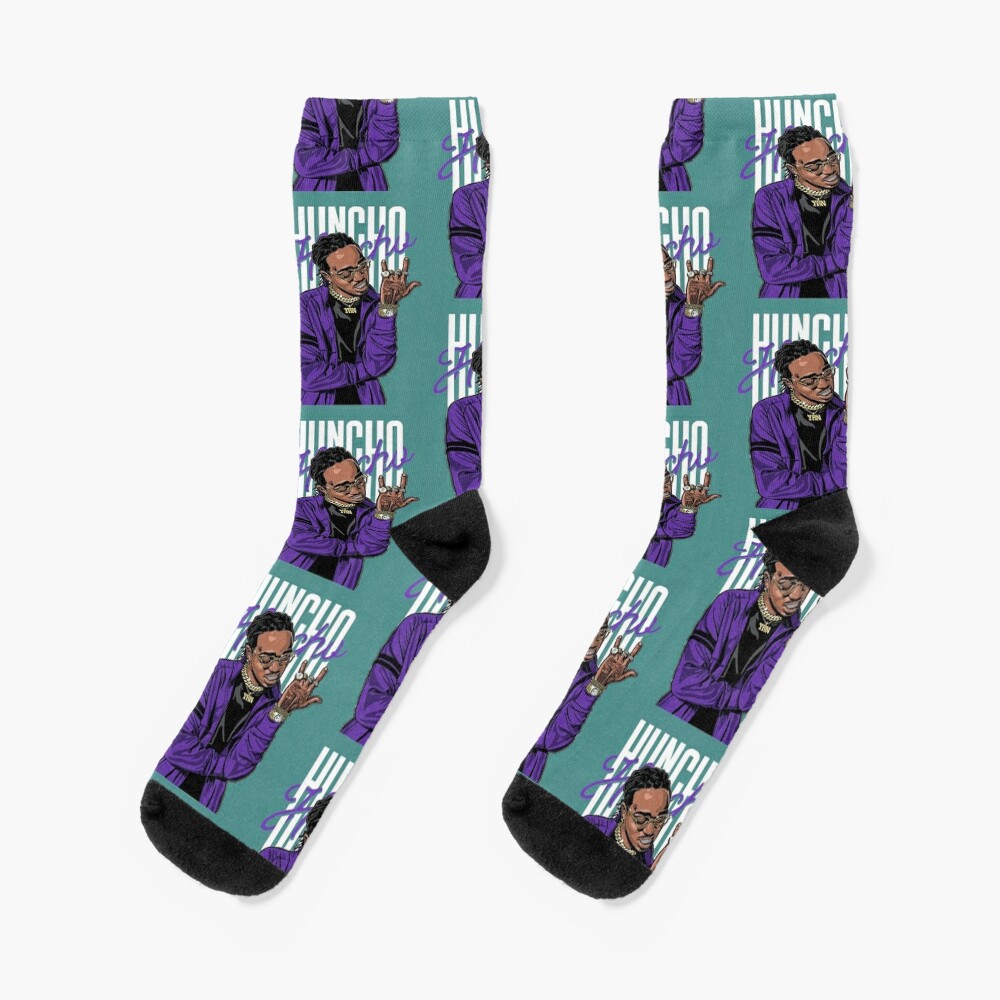 black and purple jordan socks