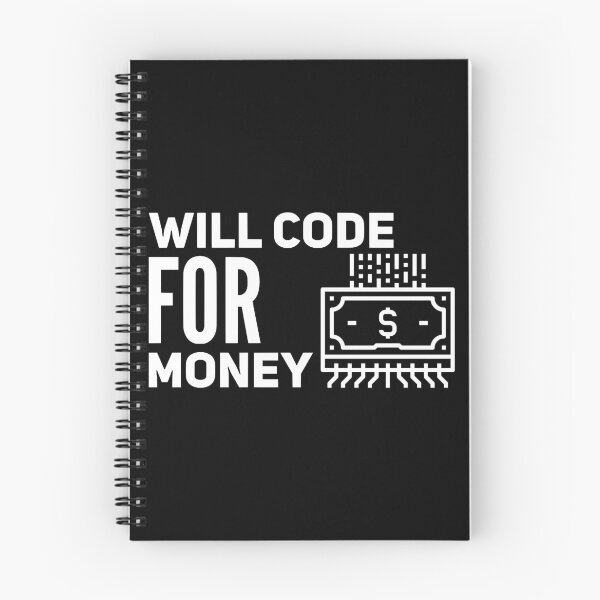 Item preview, Will Code For Money (white) designed and sold by Stornu2Ruedas.