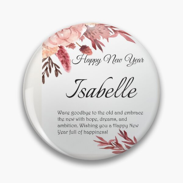 Item preview, Happy New Year Isabelle. Personalized gift designed and sold by amrmab.
